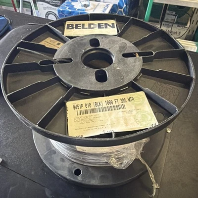Belden 9451P 008U1000 1000ft black cable - Image 1 of 2
