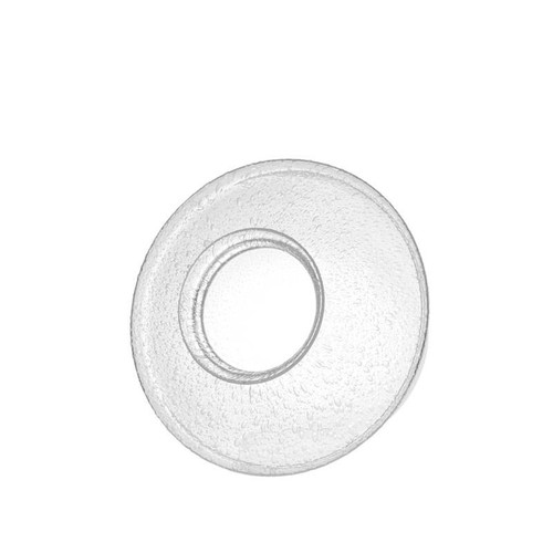 Paralume di ricambio 0056 vetro trasparente con bolle - d. 18cm, maniglia 8,4cm - Foto 4 di 4