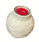 Lenox Ornamental Glow Poinsettia Votive Tea Light Porcelain Candle Holder — photo 4