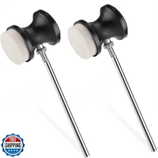 Facmogu 2PCS Dual Sided Bass Drum Pedal Beater, Bass Drum Pedal Beater for Pe