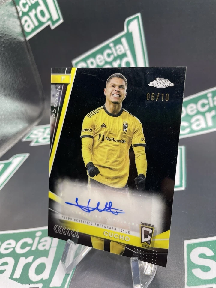 2024 Topps Chrome MLS Sapphire Edition Black /10 Cucho Hernandez #SA-CU Auto - Image 2 of 4