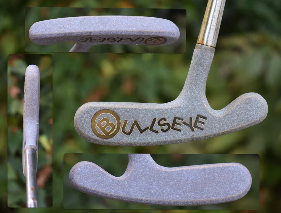 CUSTOM Stone Gray Left Hand Titleist Bullseye Blade Putter Engraved Design 35"