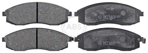 A.B.S. Bremsbelagsatz Scheibenbremse 36974 FüR A32 Qx Maxima Nissan 4-image