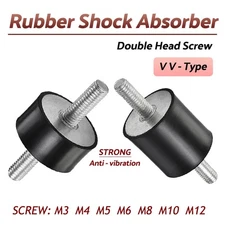 Shock Absorber Rubber Vibration Isolator Mounts Thread M3/M4/M5/M6/M8/M10/M12