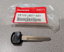 Honda OEM Parte 35122-GET-007 LLAVE, EN BLANCO (TIPO 2) (N.º LLAVE CXX / DXX)