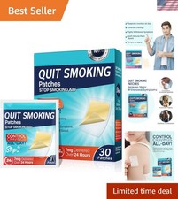 30 Count Easy-Use Quit Smoking Patches, 7mg Natural Aid to Stop Smoking