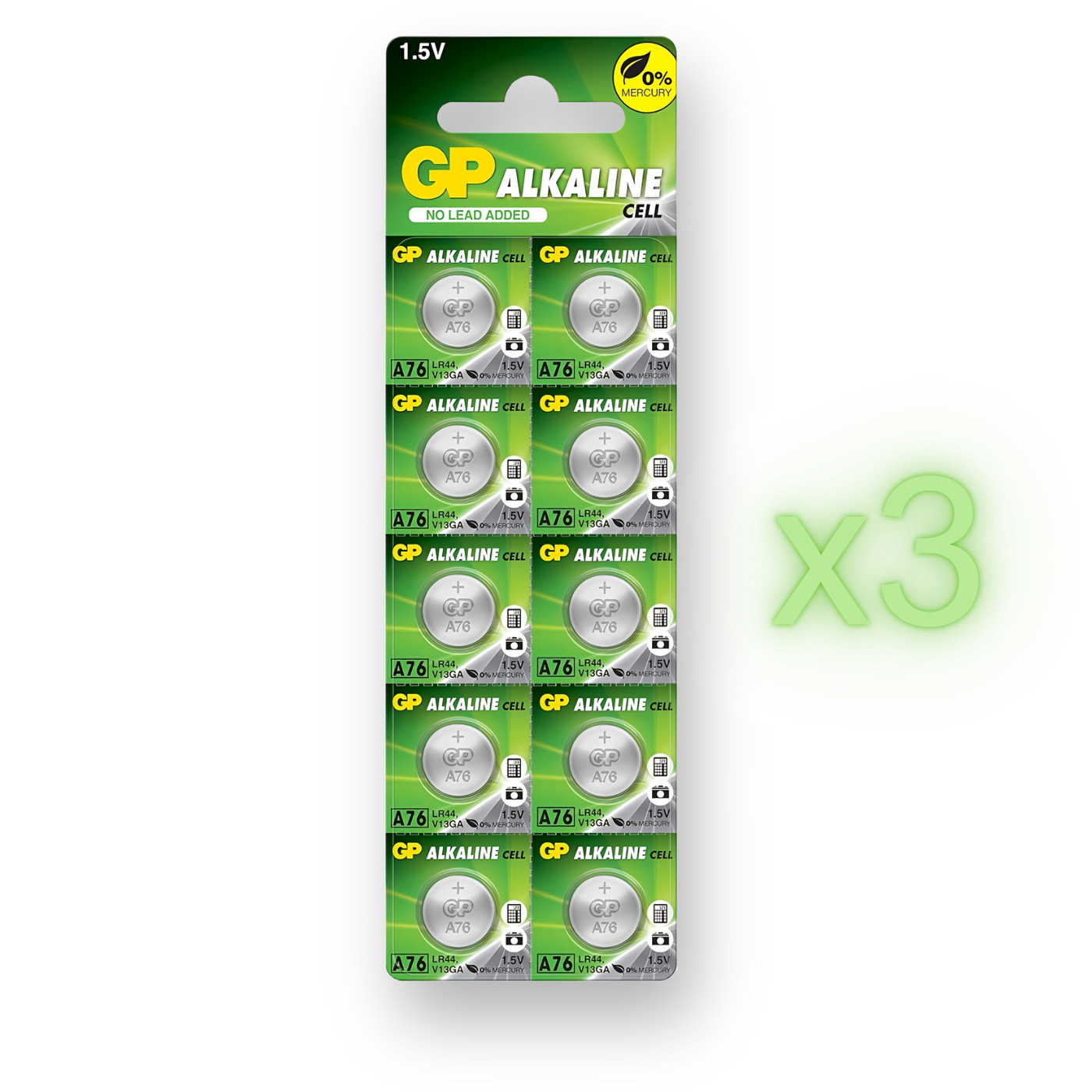 GP LR44 A76 Batteries 1.5V Alkaline Cell Coin Battery AG13 357 *LONG EXPIRY*