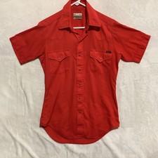 VTG Sears Roebucks Western Wear Pearl Snap Shirt Sz S 14 USA Made Cowboy Western