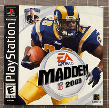 Madden NFL 2003 Playstation 1 PS1 Manual Only - SLUS-01482 - Black Label