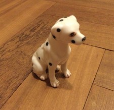 Vintage Bone China Dalmatian Dog Figurine Made In Taiwan