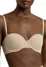 Lauren Ralph Lauren Luxe Smoothing Convertible Strapless Bra, Light Truffle, 34B