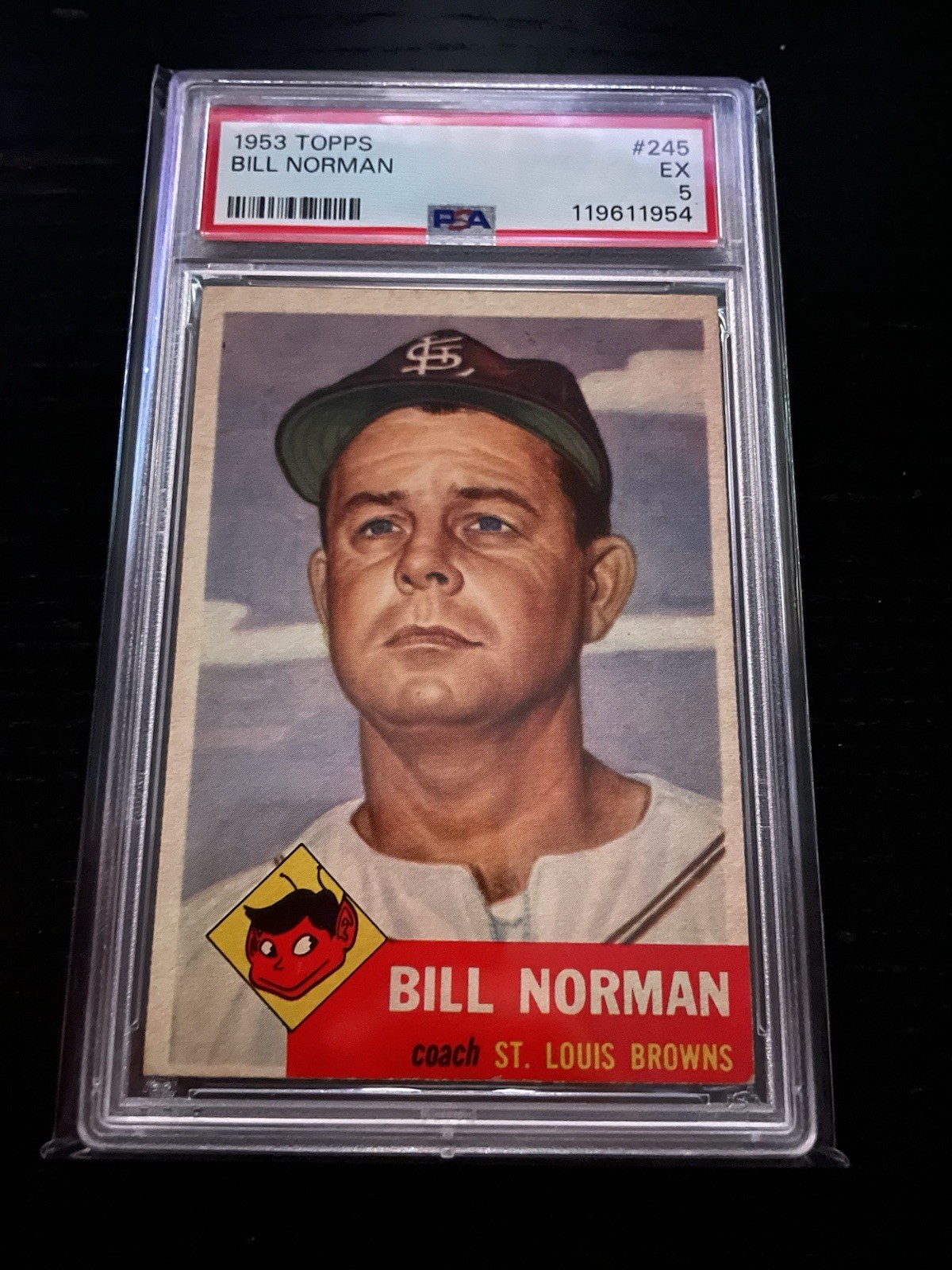 1953 Topps - High # Bill Norman #245 (RC) PSA 5
