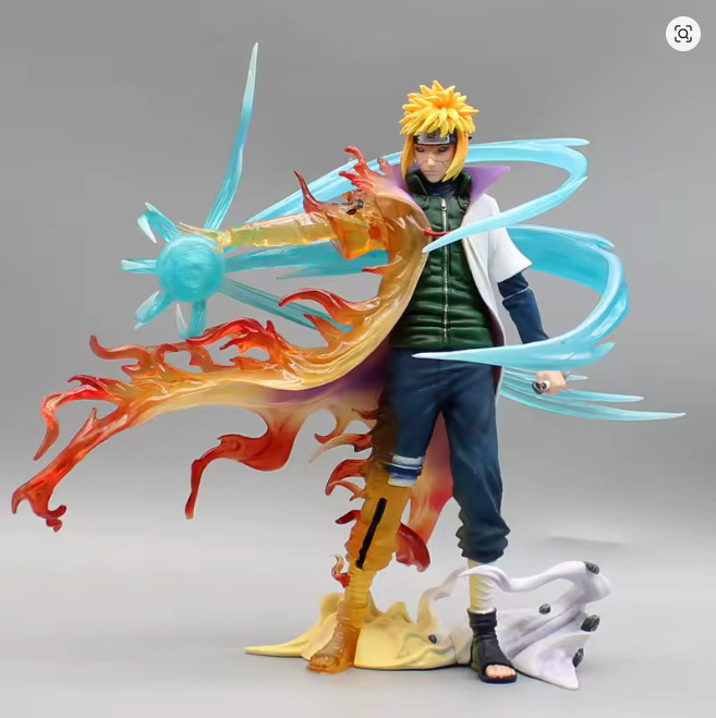 Minato Namikaze Hokage Statue | Rasengan Flying Thunder God Anime Figure