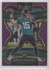 2019 Panini Select Concourse Purple Prizm 25/75 Gardner Minshew II #10 fl4