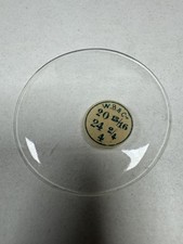 Vintage W.B. C Pocket Watch Mineral Crystal Domed 47.14mm 20 13/16 24 2/4 Clear
