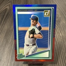 2025 Panini Donruss - Rated Prospects Thatcher Hurd #133 Red & Blue (RC)