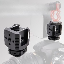 Dreifach kalte Schuhhalterung Aluminium mit 1/4 Faden Mikrofon Füllhalterung