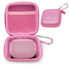 CASEMATIX Travel Case for Beats Powerbeats Fit Wireless Earbuds - Pink