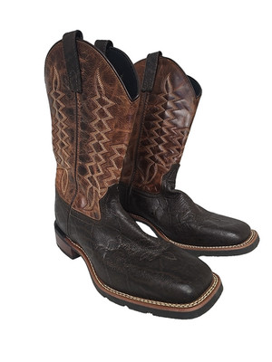 Laredo Men's 7855 Dillon Square Toe Cowboy Western Boot Brown Size 8D