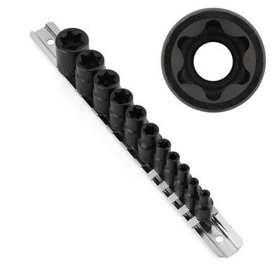 CASOMAN Star Socket Set 11 Stück E4 E20 Metall