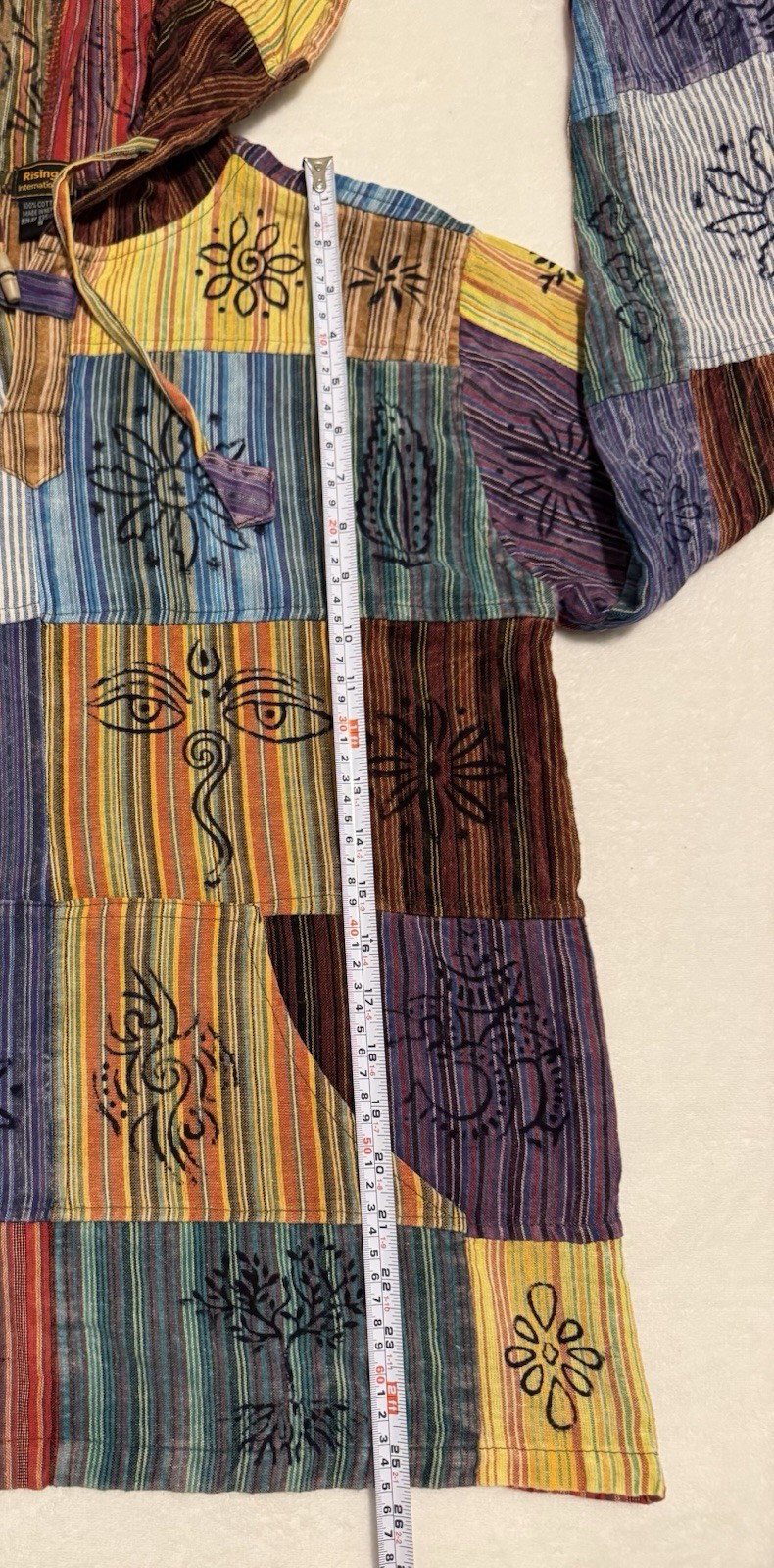 Rising International Multicolor Patchwork 100% Co… - image 7