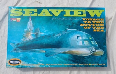 Moebius Seaview Submarine Model Kit  #708 Movie 2012 1:128 Open Box Unused