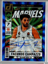 2024-25 Donruss Turkish Air EuroL Marvels Blue Laser Facundo Campazzo Auto /49