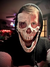 Unpainted Vampire skull mask - Scary Skull Mask - Halloween Mask -Cosplay
