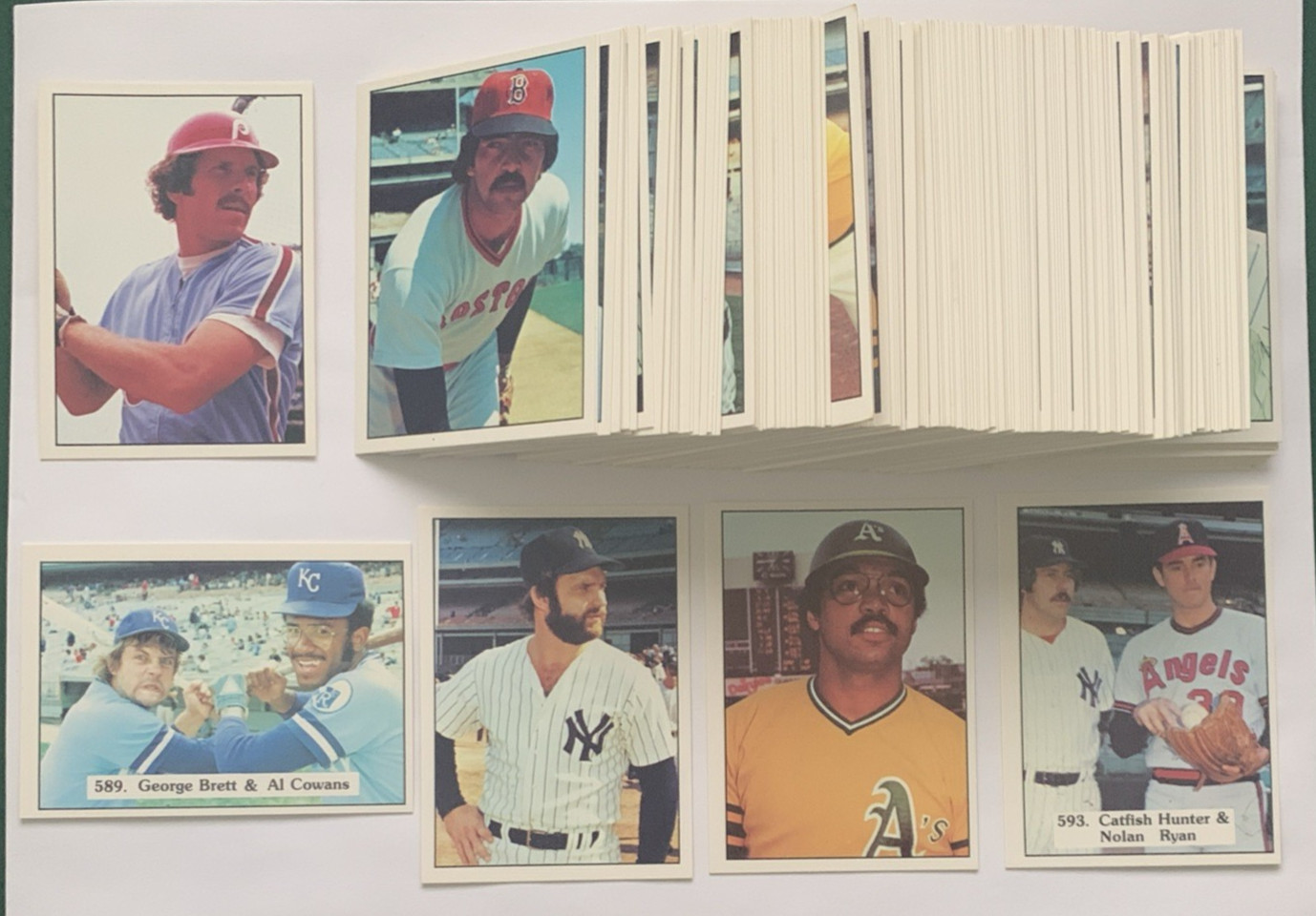 1976 SSPC 630 set break singles - stars, rookies, Hall of Famers, #421-630