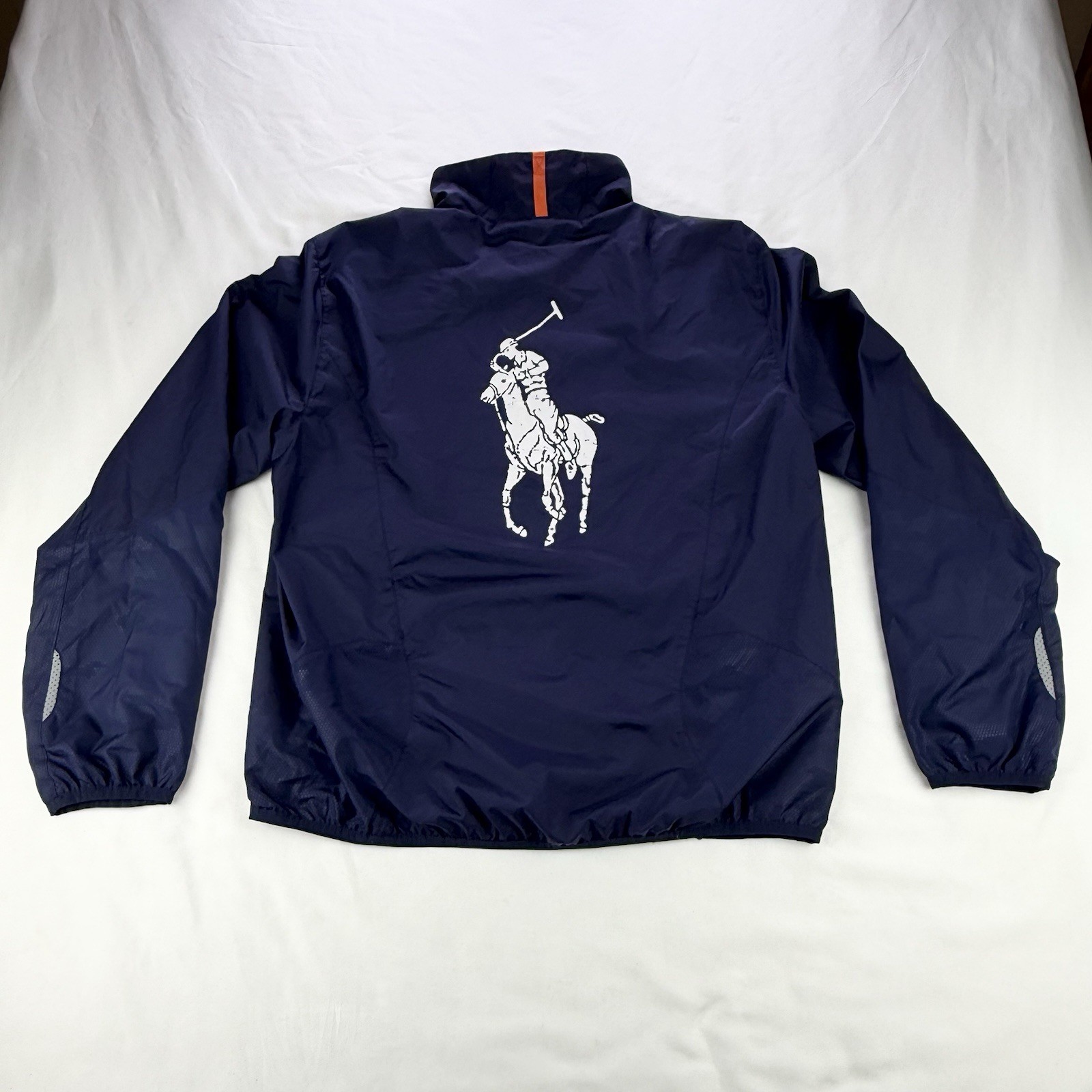 Giacca a vento Polo Sport Ralph Lauren blu navy uomo media grande logo pony