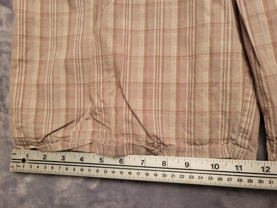 Pantalones Cortos OP Ocean Pacific Hombres 34 Cuadros Tartán Gorp Inteligentes Informales Retro Ropa de Surf Foto 2 de 4