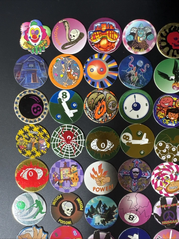 Vintage Pog Slammers Cardboard Various 90s Game/ Lot Of 89 - Image 2 of 4