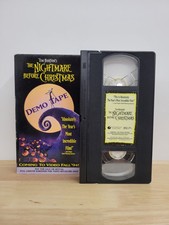 Nightmare Before Christmas Demo Tape VHS Tim Burton Promo Video Store Screener
