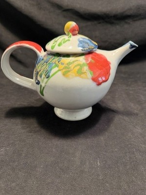 DARTINGTON STUDIO POTTERY Poppy Pattern - teapot Janice Tchalenko