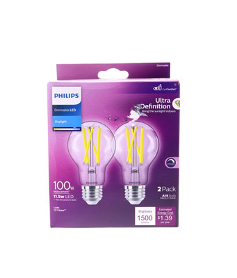 Philips Dimmable LED Daylight Ultra Definition 100W 2-Pack