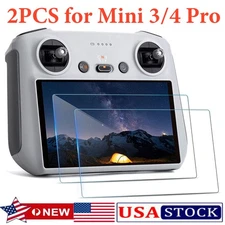 2PCS Mini 3&4 Pro Screen Protector Film for DJI RC Remote Controller Accessories