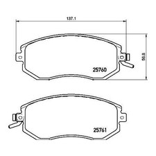 Kits de frein Subaru LEGACY
