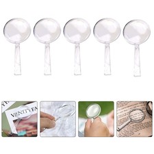 24 Pcs Portable Glasses 42mm Handheld Mini Magnifiers for Experiment