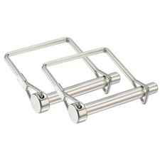 2 Pcs Trailer Coupler Pin 516 X 2.4 Square Safety Wire Spring Lock Hitch Pin