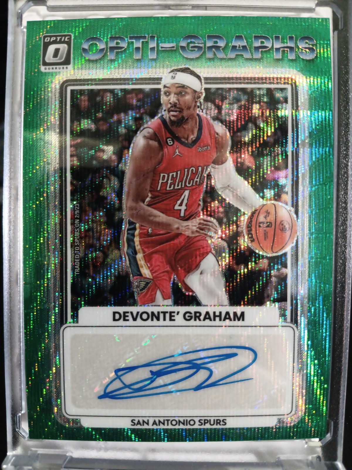 2022 Donruss Optic - Opti - Graphs Devonte Graham Auto Green Wave #Og-Dvg (AU) 