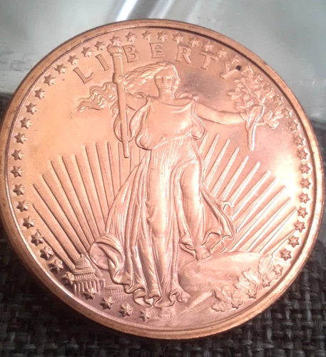 1 oz Saint Gaudens copper round