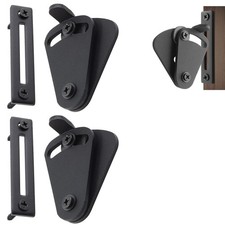 Barn Door Large Size Latch Lock Black Privacy Latch Lock for Sliding Door Wor...
