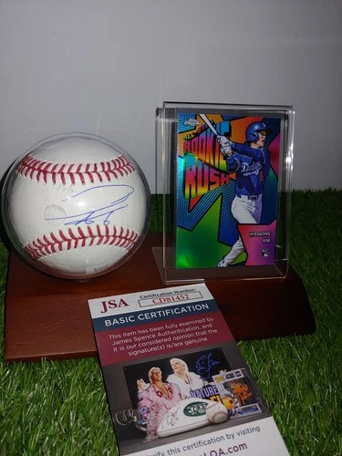 HYE SEONG KIM SIGNED BASEBALL JSA AUTHENTICATED AND CARD