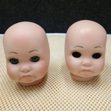 2 pc Vintage Bisque Doll Head. no hair may or may not have eyes, crafts