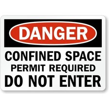 Do Not Enter Danger Aluminum Weatherproof Sign b01158