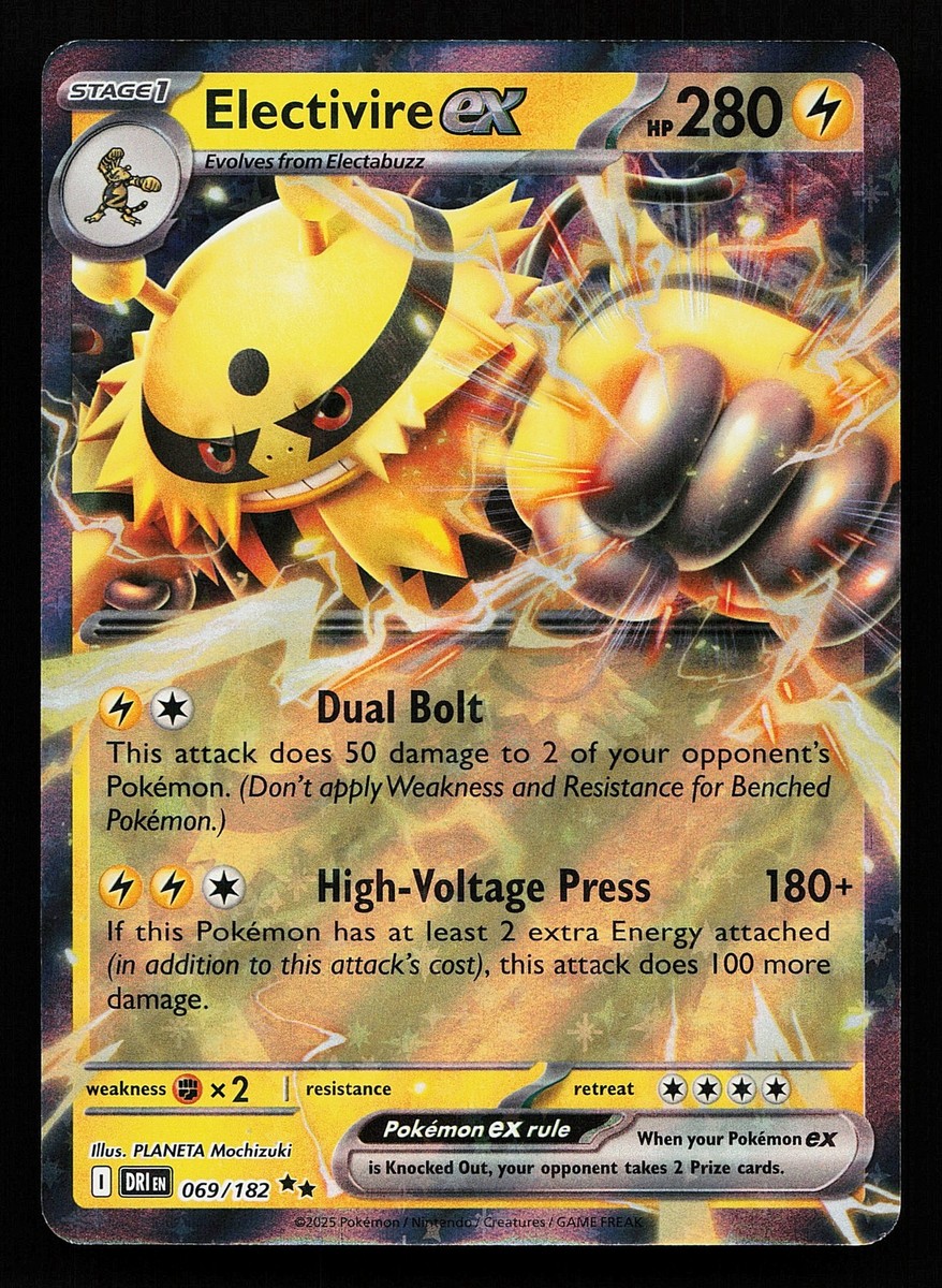 Electivire ex 069/182 Holo Destined Rivals Pokémon Card | eBay