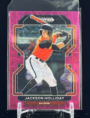 Jackson Holliday 2022 Panini Prizm Draft Picks Pink Velocity