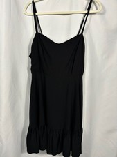 Old Navy Ruffled Black Baby Doll Sleeveless Spring Summer Dress Feminine Classic