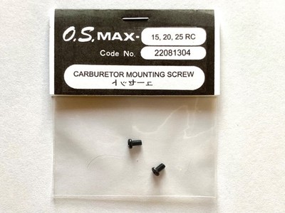 OS Max #22081304 ~ #21 Carburetor Mtg. Screws for (15-20-25 Eng.) n.o.s.    
