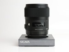 Sigma 35mm F1.4 DG HSM | Art in SA mount for Sigma SD series cameras.